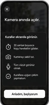 DoIt kamera ekranı — challenge kuralları